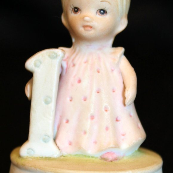 Lefton China Christopher Collection Birthday Growing Girls Age 1-10 Young Flower - Picture 2 of 10